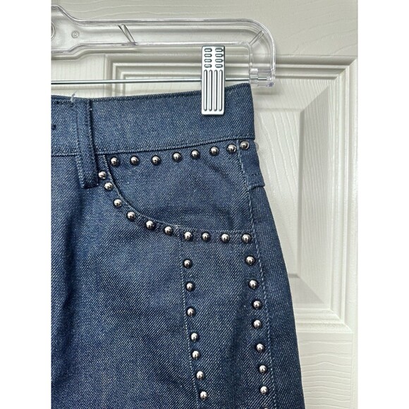 Gestuz Denim Studded Maxi Skirt Women’s Size XS High Waist Anthropologie New - Picture 6 of 11